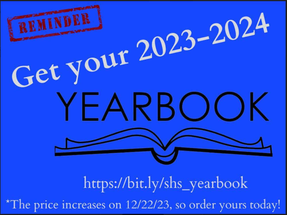 Online opportunity to order our SHS Yearbook