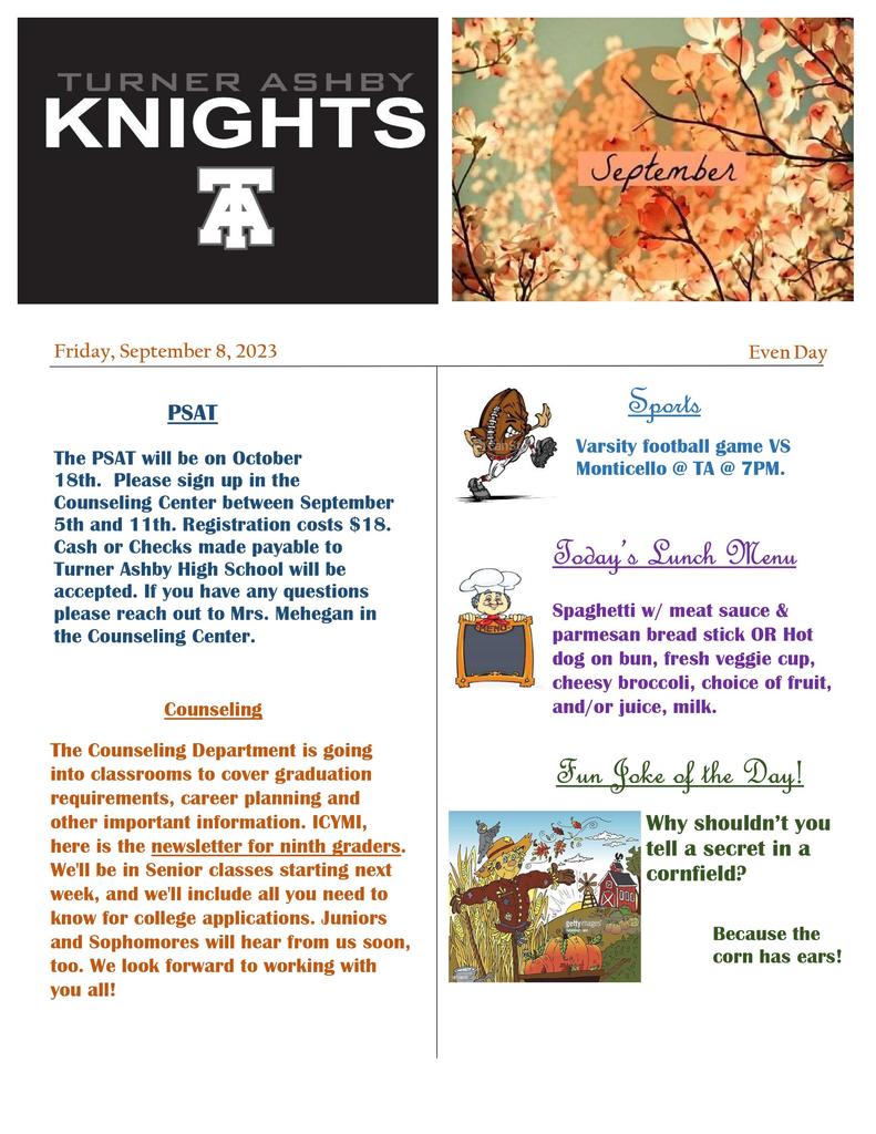 Daily Newsletter 9/8/23